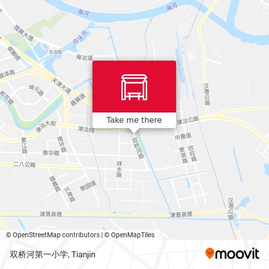 双桥河第一小学 map