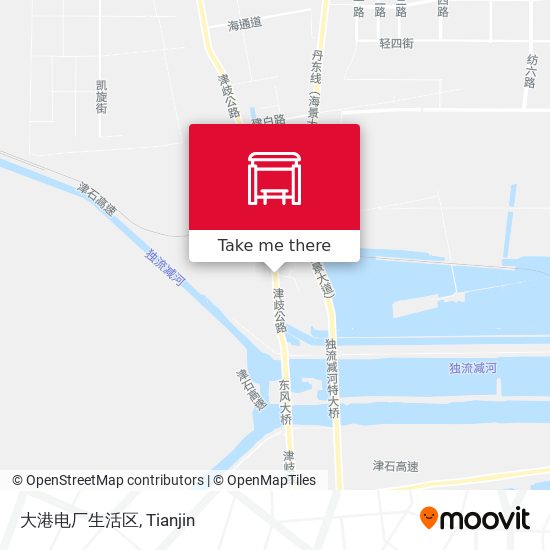 大港电厂生活区 map