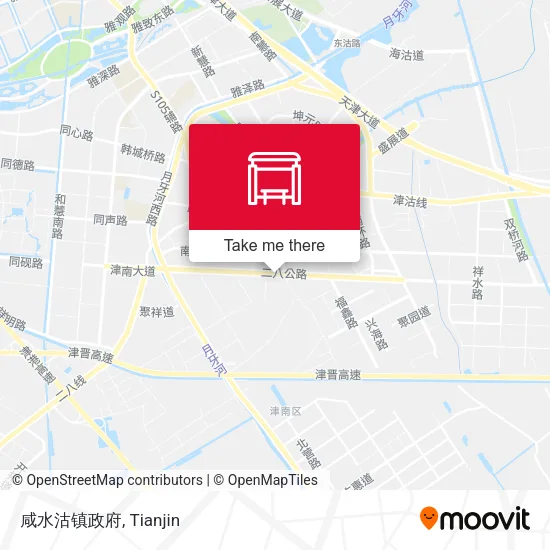 咸水沽镇政府 map