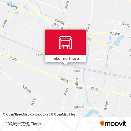 军粮城示范镇 map