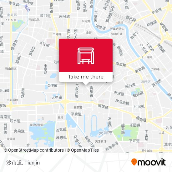沙市道 map