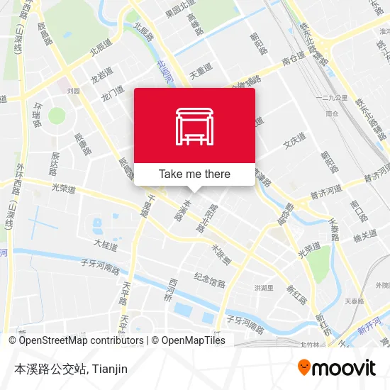 本溪路公交站 map
