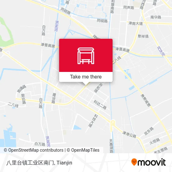 八里台镇工业区南门 map
