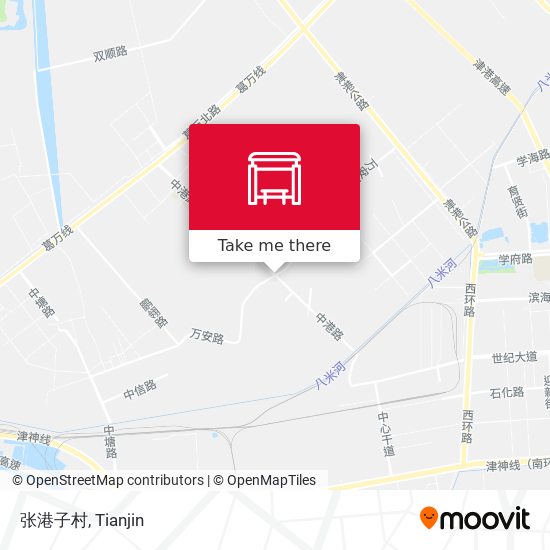 张港子村 map