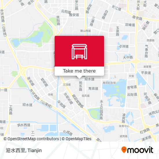 迎水西里 map