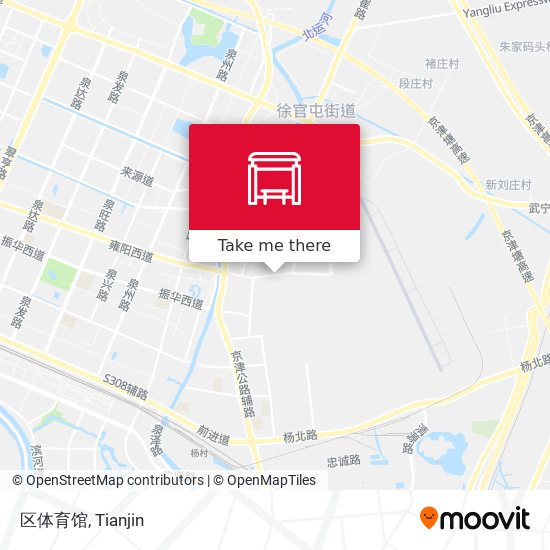 区体育馆 map