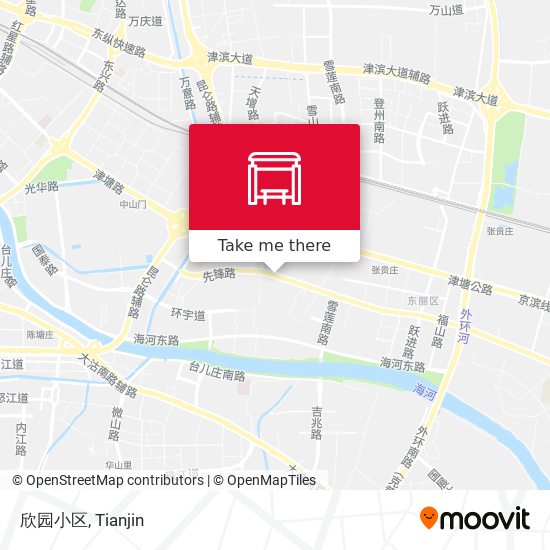 欣园小区 map