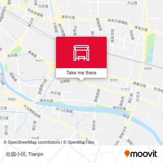 欣园小区 map