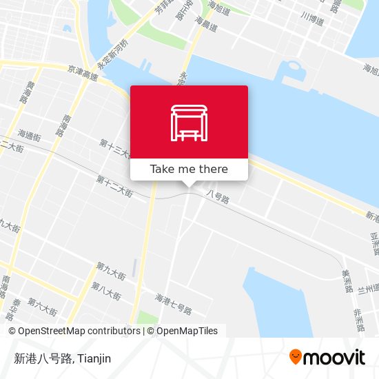 新港八号路 map