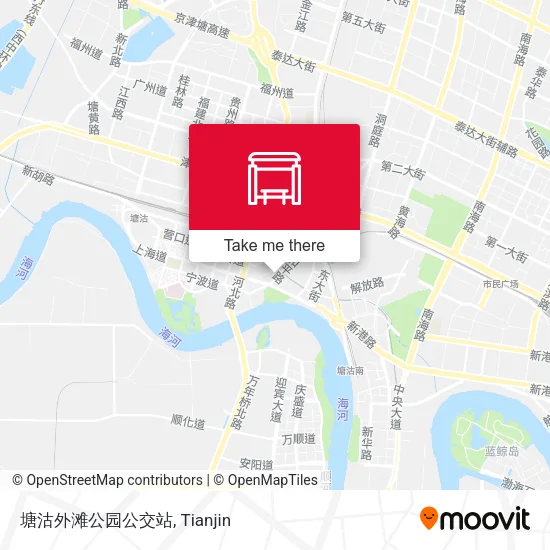 塘沽外滩公园公交站 map
