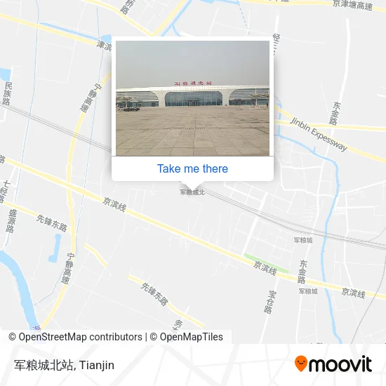 军粮城北站 map