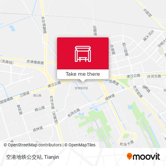 空港地铁公交站 map