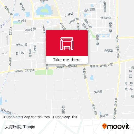 大港医院 map