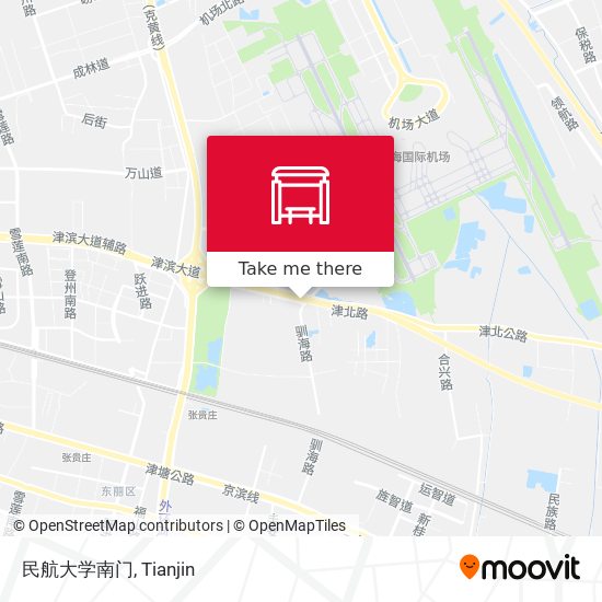 民航大学南门 map