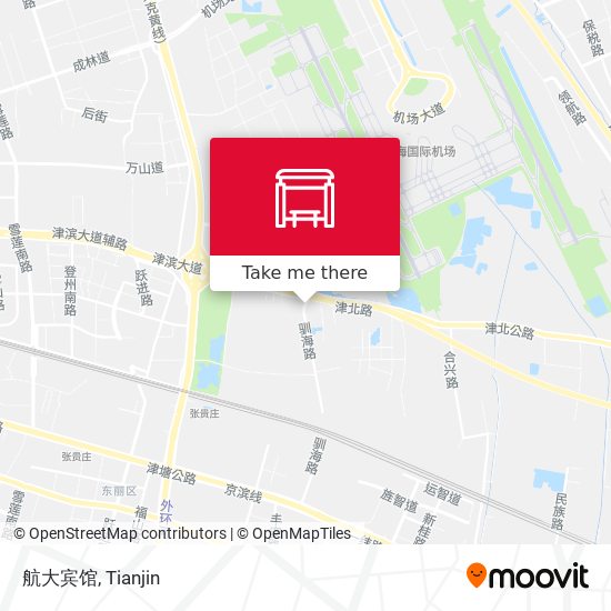 航大宾馆 map