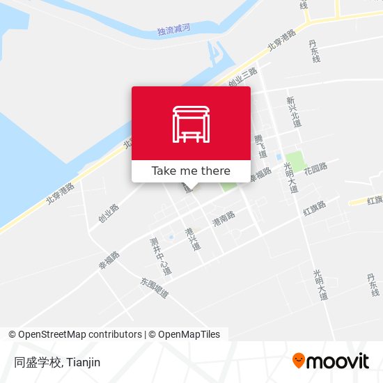 同盛学校 map