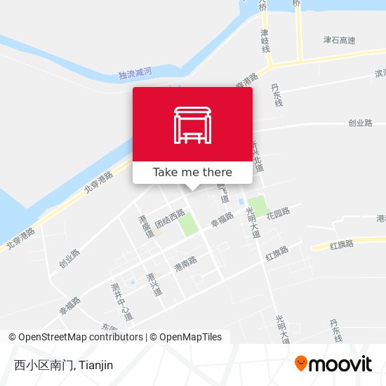 西小区南门 map