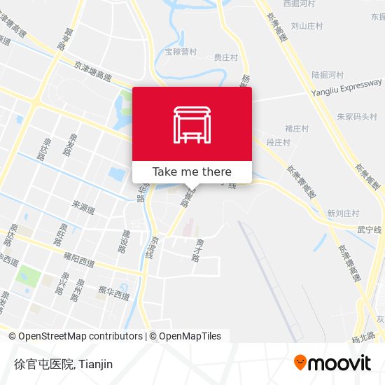 徐官屯医院 map