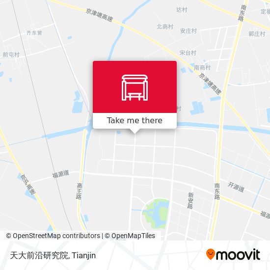 天大前沿研究院 map