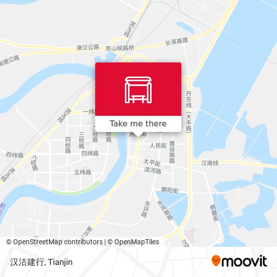 汉沽建行 map