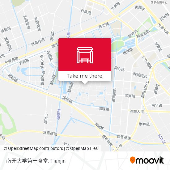 南开大学第一食堂 map