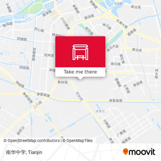南华中学 map