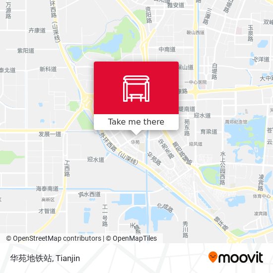 华苑地铁站 map