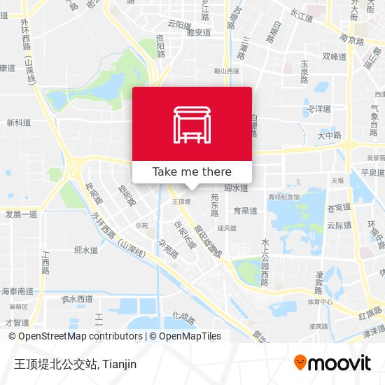 王顶堤北公交站 map