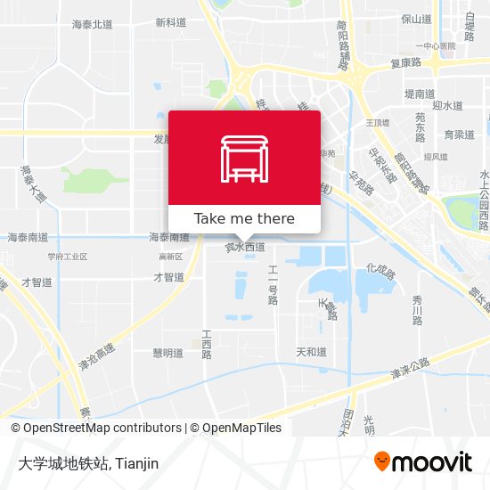 大学城地铁站 map