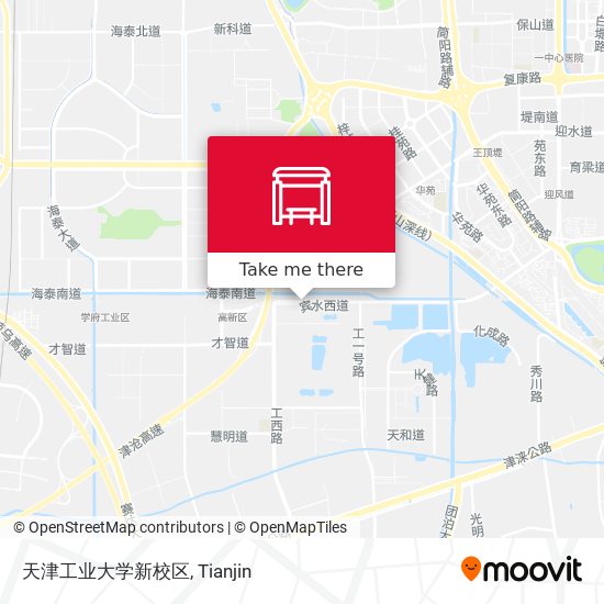 天津工业大学新校区 map