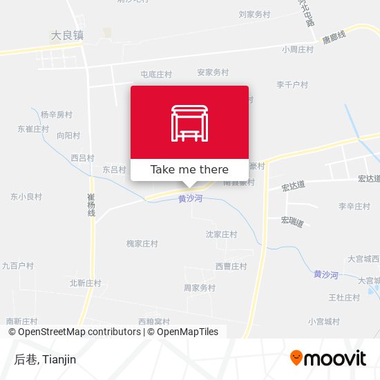 后巷 map