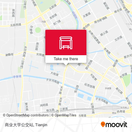 商业大学公交站 map