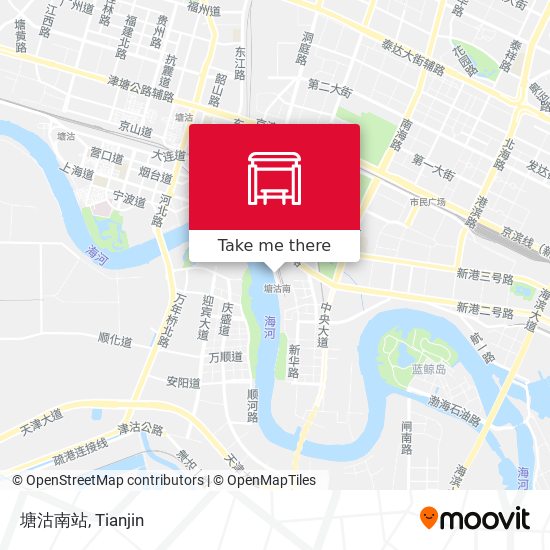 塘沽南站 map