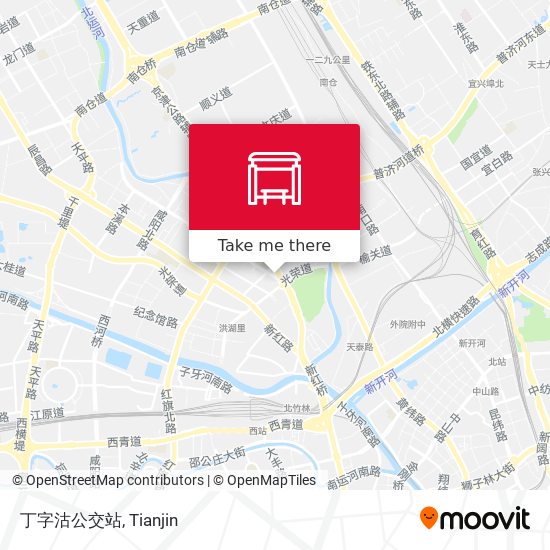 丁字沽公交站 map
