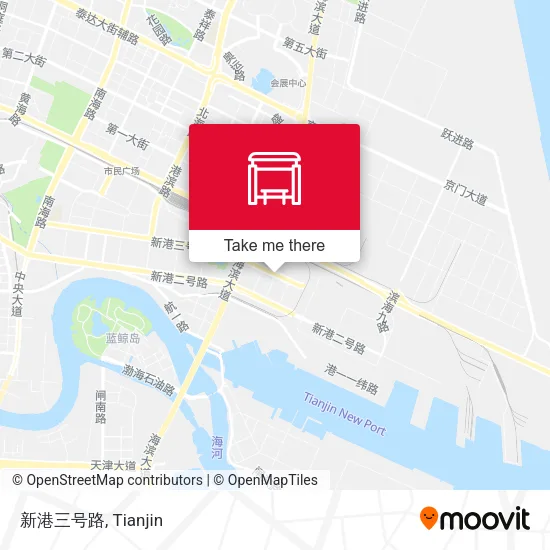 新港三号路 map