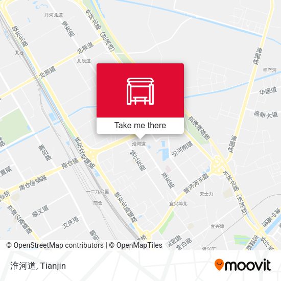 淮河道 map