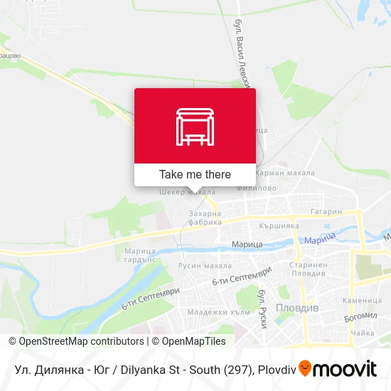 Карта Ул. Дилянка - Юг / Dilyanka St - South (297)
