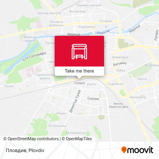 Карта Пловдив
