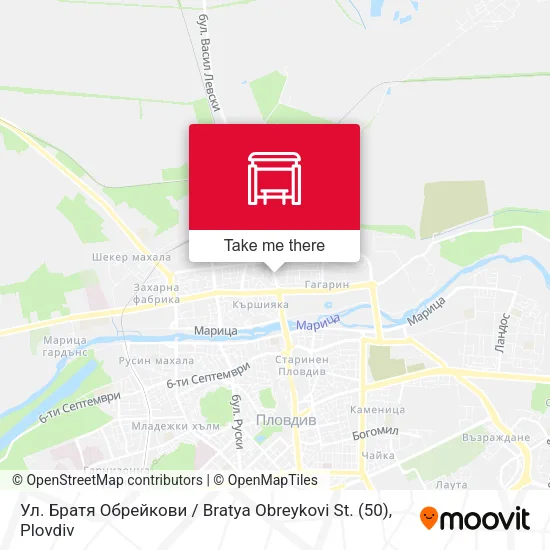 Карта Ул. Братя Обрейкови / Bratya Obreykovi St. (50)