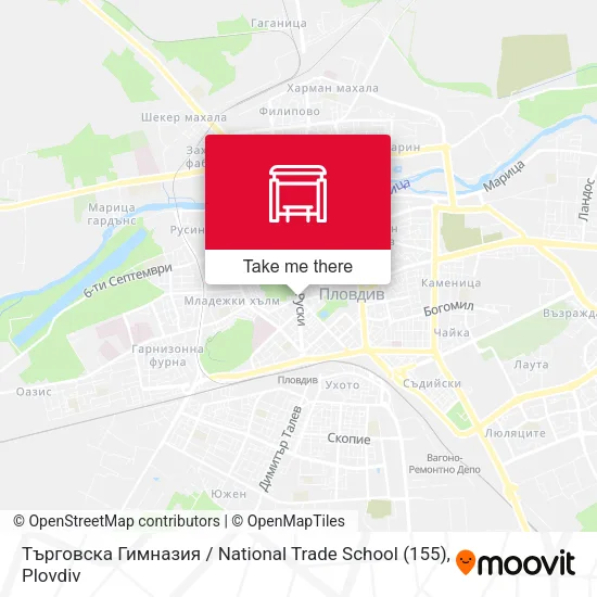 Търговска Гимназия / National Trade School (155) map