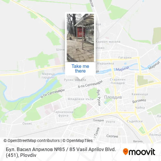 Карта Бул. Васил Априлов №85 / 85 Vasil Aprilov Blvd. (451)