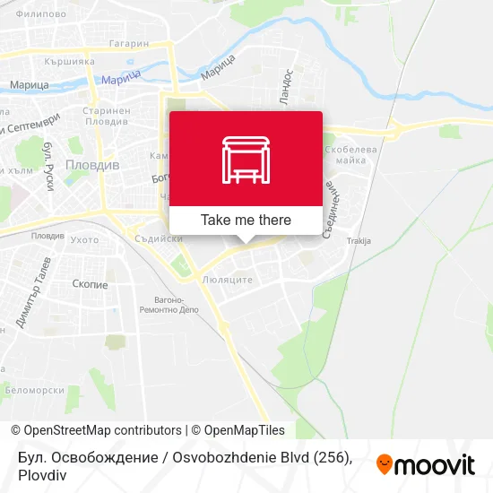 Карта Бул. Освобождение / Osvobozhdenie Blvd  (256)