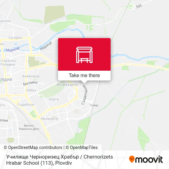 Карта Училище Черноризец Храбър / Chernorizets Hrabar School (113)