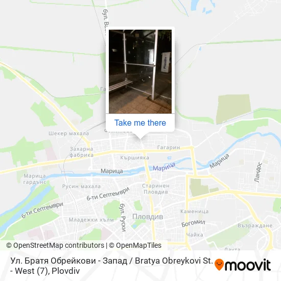Карта Ул. Братя Обрейкови - Запад / Bratya Obreykovi St. - West (7)