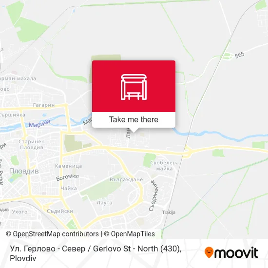 Карта Ул. Герлово - Север / Gerlovo St - North (430)