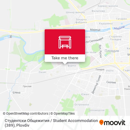 Карта Студентски Общежития / Student Accommodation (389)