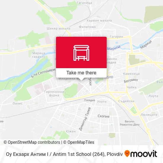 Карта Оу Екзарх Антим I / Antim 1st School (264)