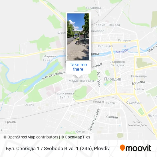 Карта Бул. Свобода 1 / Svoboda Blvd. 1 (245)