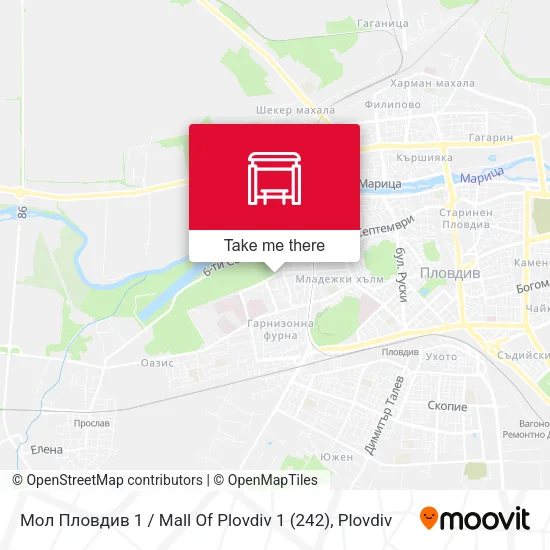 Карта Мол Пловдив 1 / Mall Of Plovdiv 1 (242)