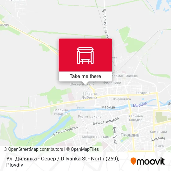 Карта Ул. Дилянка - Север / Dilyanka St - North (269)